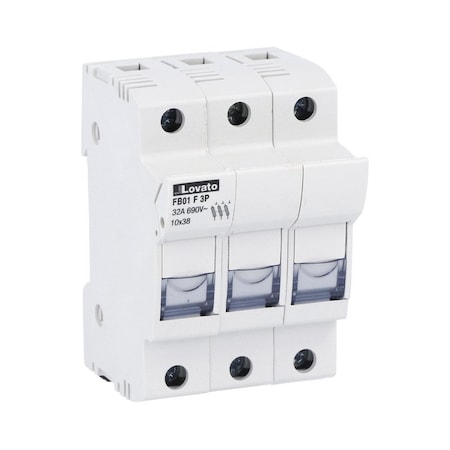 Lovato 10 X 38Mm 3P Fuse Holder, 4PK FB01F3P