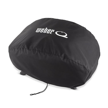 Weber Grill Cover, 30 in W, 19.7 in D, 16.7 in H, PET, Black 3400232