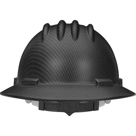 Ironwear High Density Polyethylene Full Brim Hard Hat Matte Black Graphite 3970-BL-CFMP