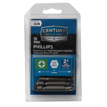 Century Drill & Tool S2 Screwdriving Bit - Drywall Bit 69211