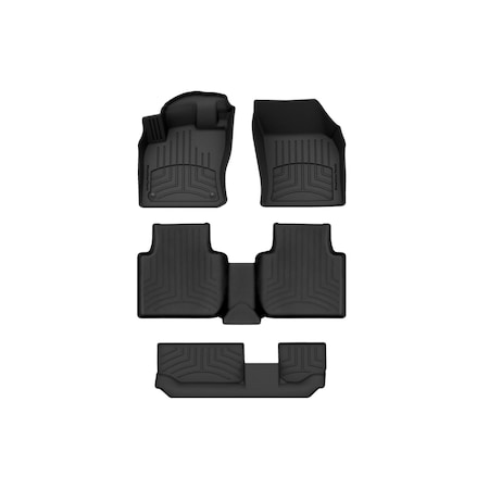 Weathertech Black, Front and Rear and Rear FloorLiner HP 4415631IM-449893-4IM