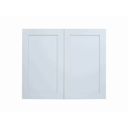 Cambridge Everest 36 in. W x 12 in. D x 30 in. H Ready to Assemble Shaker Wall Kitchen Cabinet in White SA-W3630-SW-KIT