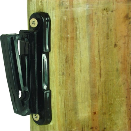 Field Guardian Wood Post 2 in. Polytape Nail on Insulator Black 102342