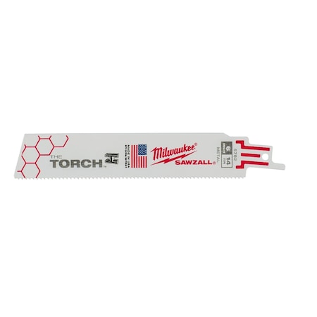 Milwaukee Tool 6" 14 TPI The Torch SAWZALL Blades (5 Pk) 48-00-5782
