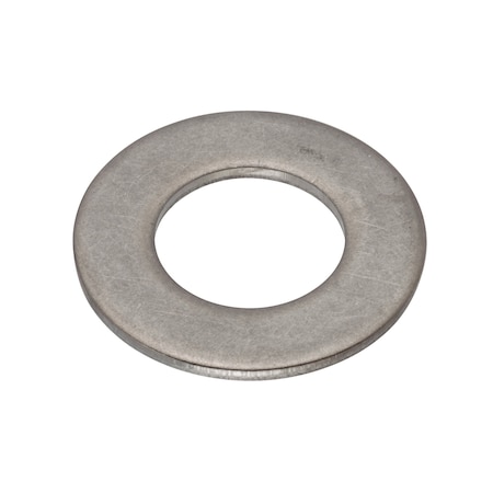 Zoro Select Flat Washer, For Screw Size 1/2 in , Stainless Steel Plain Finish, 5 PK WASB12N316