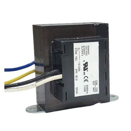 Powervolt Group Class 2 Transformer - 40VA, 120V - 24VAC, 50/60Hz, 1 Phase, 12 in Leads, Vertical Foot Mount CL40E01-000-VXN-D