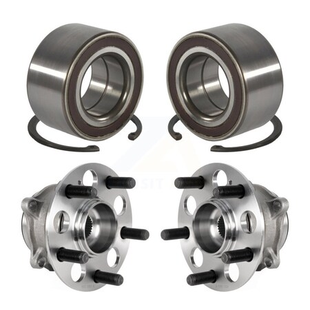Kugel Front Rear Wheel Bearing And Hub Assembly Kit For Honda Pilot Acura MDX AWD K70-102010