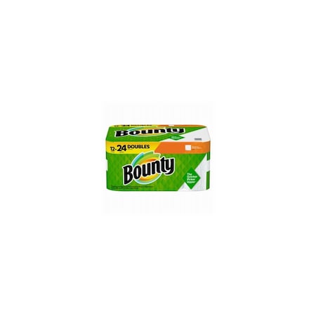 Bounty White Paper Towels, 12 Double Rolls 24 Regular Rolls,  5710