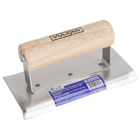 Vulcan Concrete Edger, 6 in L Blade, 3 in W Blade, 3/8 in Lip, 1/4 in Lip Radius 16921