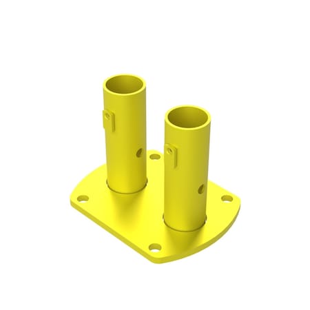 Safety Rail Permanent Mount Double, Yellow 400035