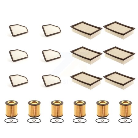 Pur 6X Air + 6X Cabin + 6X Engine Cartridge Oil Filter 18 Total Kit For Mercury Mariner KFM-103906