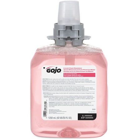 Gojo Hand Soap, Foam, FMX-12 Cartridge, 1,250 ml, Cranberry Fragrance, Pink, PK4 5161-04