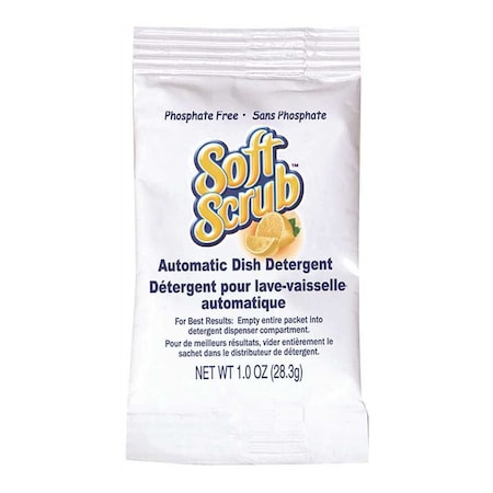 Dial Soft Scrub Auto Dish Detergent - 200/1oz White, 200PK 24900 10006
