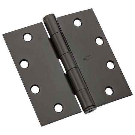National Hardware DPB179 Series Template Hinge, 4-1/2 in H Frame Leaf, 1.3875 in Thick Frame Leaf, Steel, 90 lb N236-018