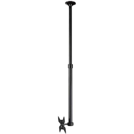 Atdec ceiling mount for medium display, long pole - Loads up to 55lb - Black - VESA 200x200 TH-1040-CTL