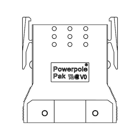 Anderson Power Products Housing, PP15 to PP45 For, Black 1460G3-BK