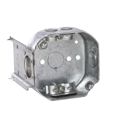 Southwire New and Old Work 14 cu in Octagon Galvanized Steel Box Mount Silver 54151-JR-UPC