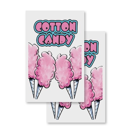 Signmission Cotton Candy, Vinyl Decals Only 24 Inch x 36 Inch, Vinyl Decal, 2PK DSB-2436-2PACK-Cotton Candy