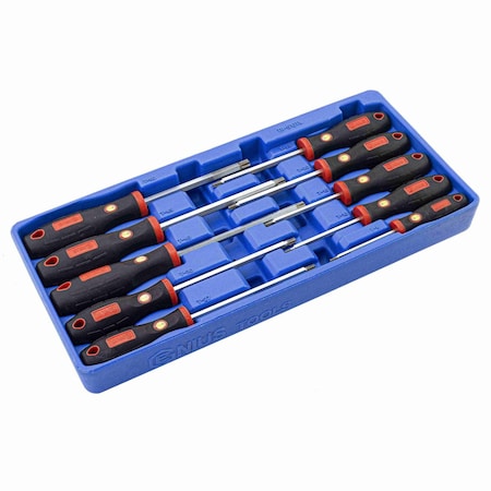 Genius Tools 10 Piece Tamperproof Screwdriver Set TR-510TA