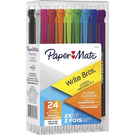 Paper Mate Write Bros Mechanical Pencil, 0.7mm, Assorted, 72PK 2104212