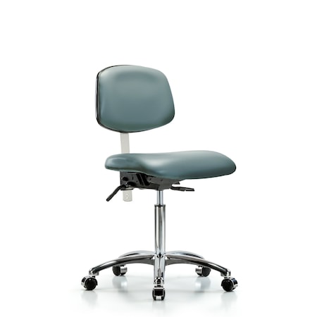 Blue Ridge Ergonomics Vinyl Clean Room Chair BR-NCR-VMBCH-CR-T0-A0-NF-CC-8822