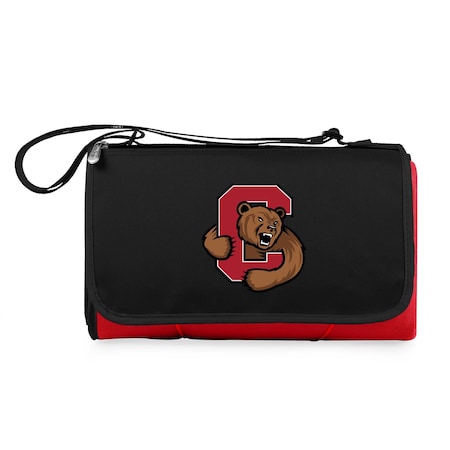 Picnic Time Family Of Brands NCAA Cornell Big Red Blanket Tote Outdoor Picnic BlanketRed with Black Flap 820-00-100-684-0