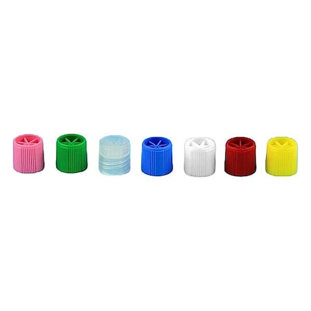 Globe Scientific Lab Bottle Caps, Yellow, PK1000 6136Y