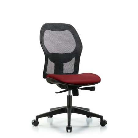 Blue Ridge Ergonomics Mesh Back Chair, Borscht Seat, Casters BR-EXE-VMDHCH-RG-H0-A0-RC-8815