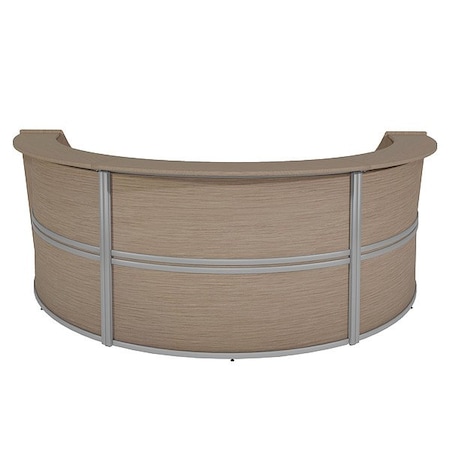 Regency Reception Desk, Steel Frame, 143 1/2 in W 77293NO