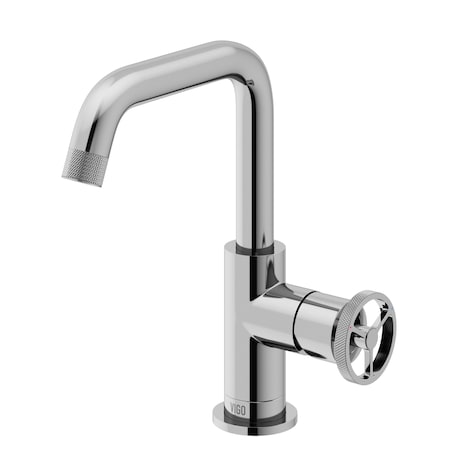 Vigo Cass Single Handle Single-Hole Bathroom Faucet in Chrome VG01047CH