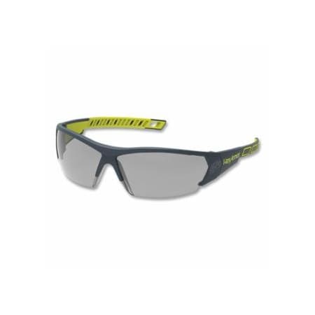 Hexarmor MX250 Safety Glasses, Grey 23%, TruShield, Gray/Lime, Panoramic Lens 572-11-14003-02