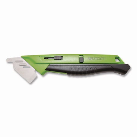 Westcott Dual-Sided Ceramic Box Opener, ABS Plastic Handle, Green 17920-001