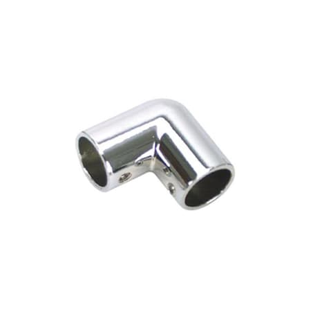 Whitecap 0.87 in. Chrome Plated Brass Zamac 90 Deg Elbow Clamp WHCS-1491C