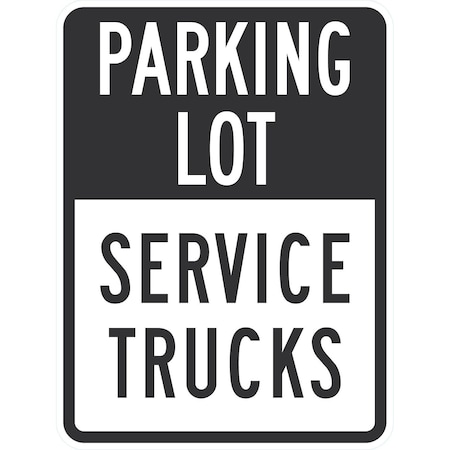 Lyle Service Trucks, 18x24, High Intensity Prismatic, White G-10805-HI_18x24