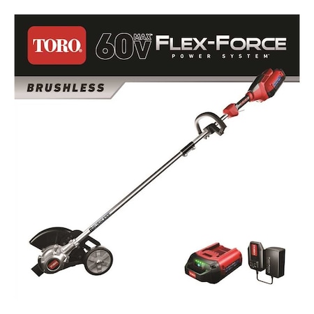 Toro Co M/R Blwr/Trmmr 8 in. 60V Max Lithium Ion Cordless Electric Lawn Edger - Battery and Charger Included 51833
