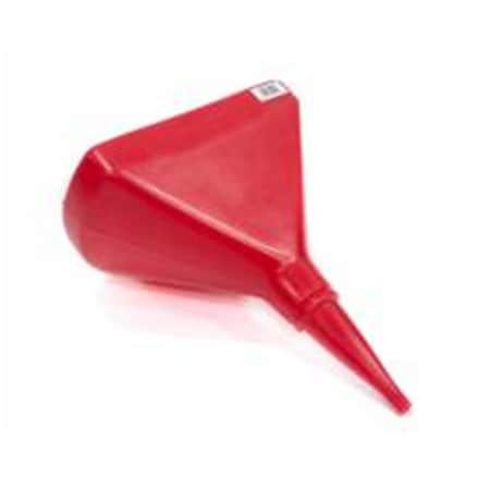 Scribner 14 in. Plastics Funnel D-Shape - Red SCR6110R