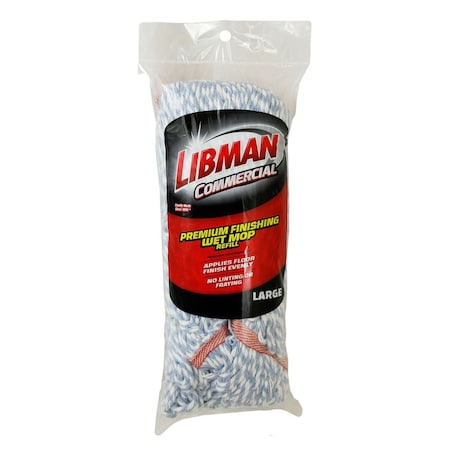 Libman Commercial Wet Mop Head, Finishing, Large 969