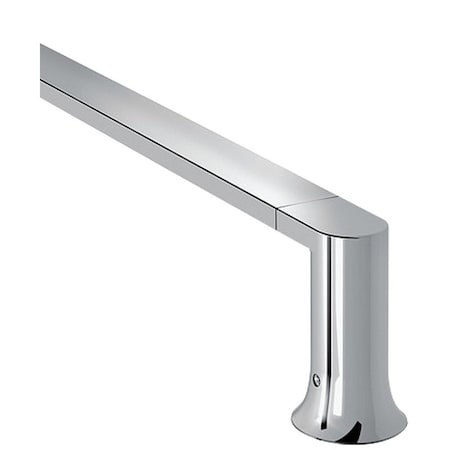 Moen Towel Bar, 18 in L Rod, Zinc, Polished Chrome, Screw, Wall BH3618CH