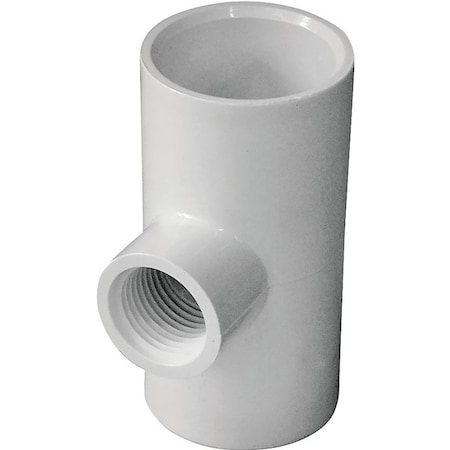 Genova Thrifco Plumbing 8114766 Pipe Tee, 1 x 12 in, Slip Joint x Threaded, PVC, SCH 40 Schedule 402130BC
