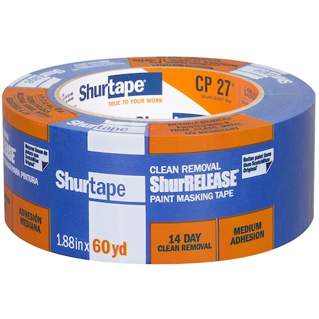 Shurrelease 1-Roll of 1.88in x 60 Yds Shurtape Clean Removal Painter's Masking Tape 202880