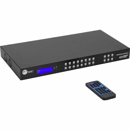 Siig 8x8 HDMI 4K60Hz Matrix Switcher w/ LCD. CE-MX0011-S1
