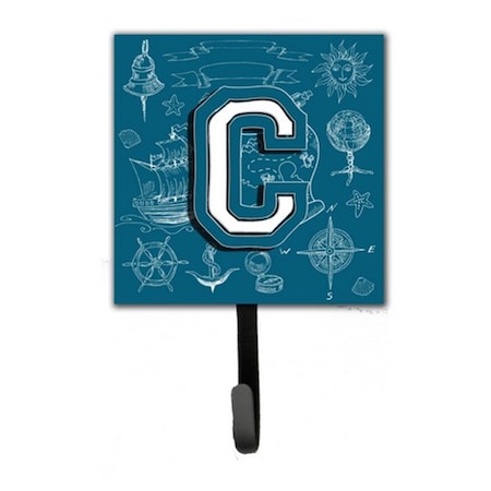 Carolines Treasures Letter C Sea Doodles Initial Alphabet Leash and Key Holder CJ2014-CSH4