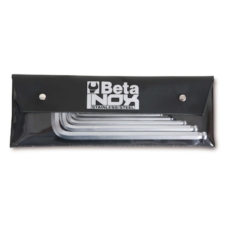 Beta Hex Key Set, Hex, Straight, T, 8 pcs 96BPINOX-AS/B8