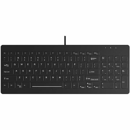 Tg3 Electronics Keyboard, Black, 0.59" H KBA-CK96-BNUN-US