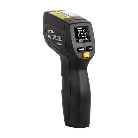 Pce Instruments Infrared thermometer for surface temp, measures -58-932 deg F with 12:1 optics and laser pointer PCE-MIR 10
