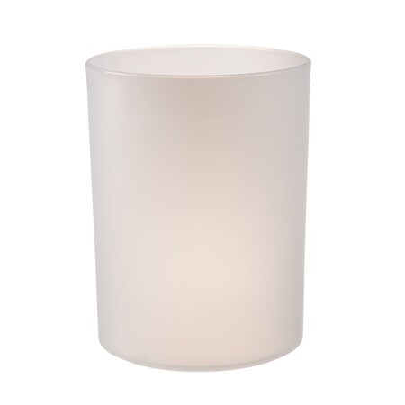 Hapco Elmar Serenity Collection 8 Qt. Round Wastebasket, Frost, 6PK SC108FROST