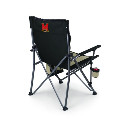 Picnic Time Family Of Brands NCAA Maryland Terrapins Big Bear XXL Camping Chair with Cooler - Heavy Duty Beach Chair 808-00-175-314-0