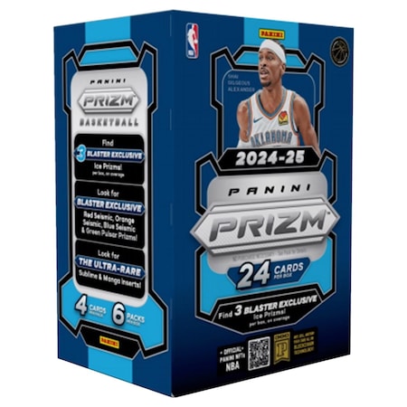 2024-25 Nba Prizm Panini Prizm 2024-25 NBA Blaster Box Trading Cards Blue 24 pc 2-16433-10