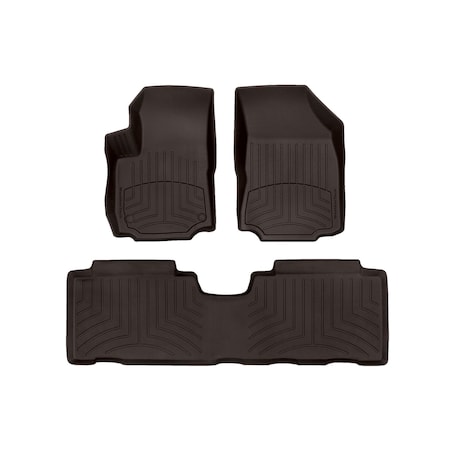 Weathertech Cocoa, Front and Rear FloorLiner HP 471176-1-2IM