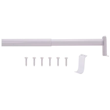 Prosource Adjustable Closet Rod, 48 to 72 in L, Steel 21014PHX-PS